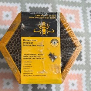 Bee House Honeycomb Modular Mason Bee House - Yellow